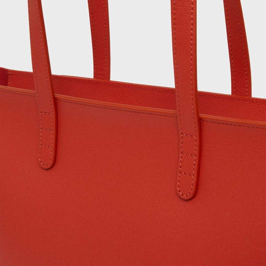 Women's Mansur Gavriel Small Zip Tote Bags Red | AU 7902MC